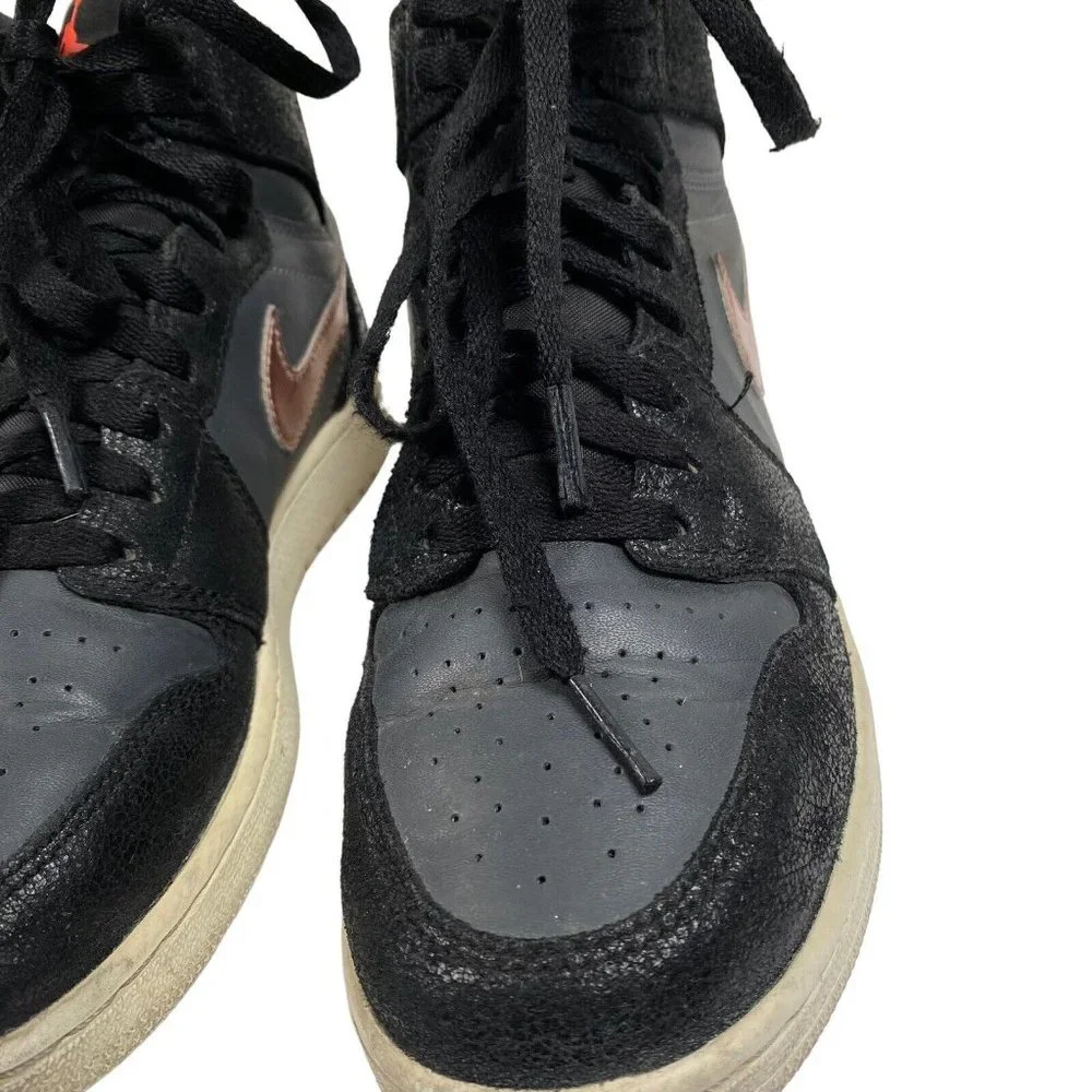 Nike Air Jordan 1 Retro High BG Size 6.5Y Black/Metallic Pink 705300-006 Shoes‎